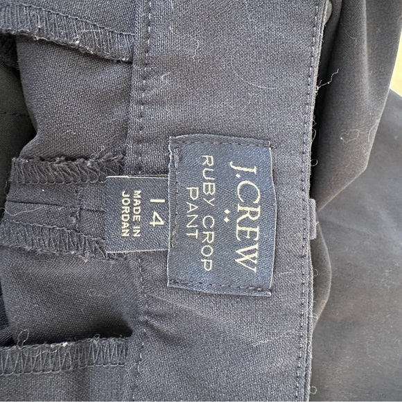 J. Crew Ruby Crop Pant Women’s Size 14 Navy Blue Slim Fit Dress Pants - Picture 6 of 9